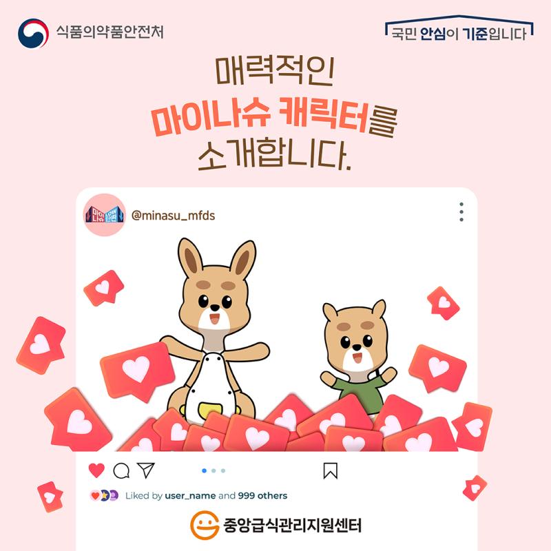 마이나슈 캐릭터를 소개합니다.