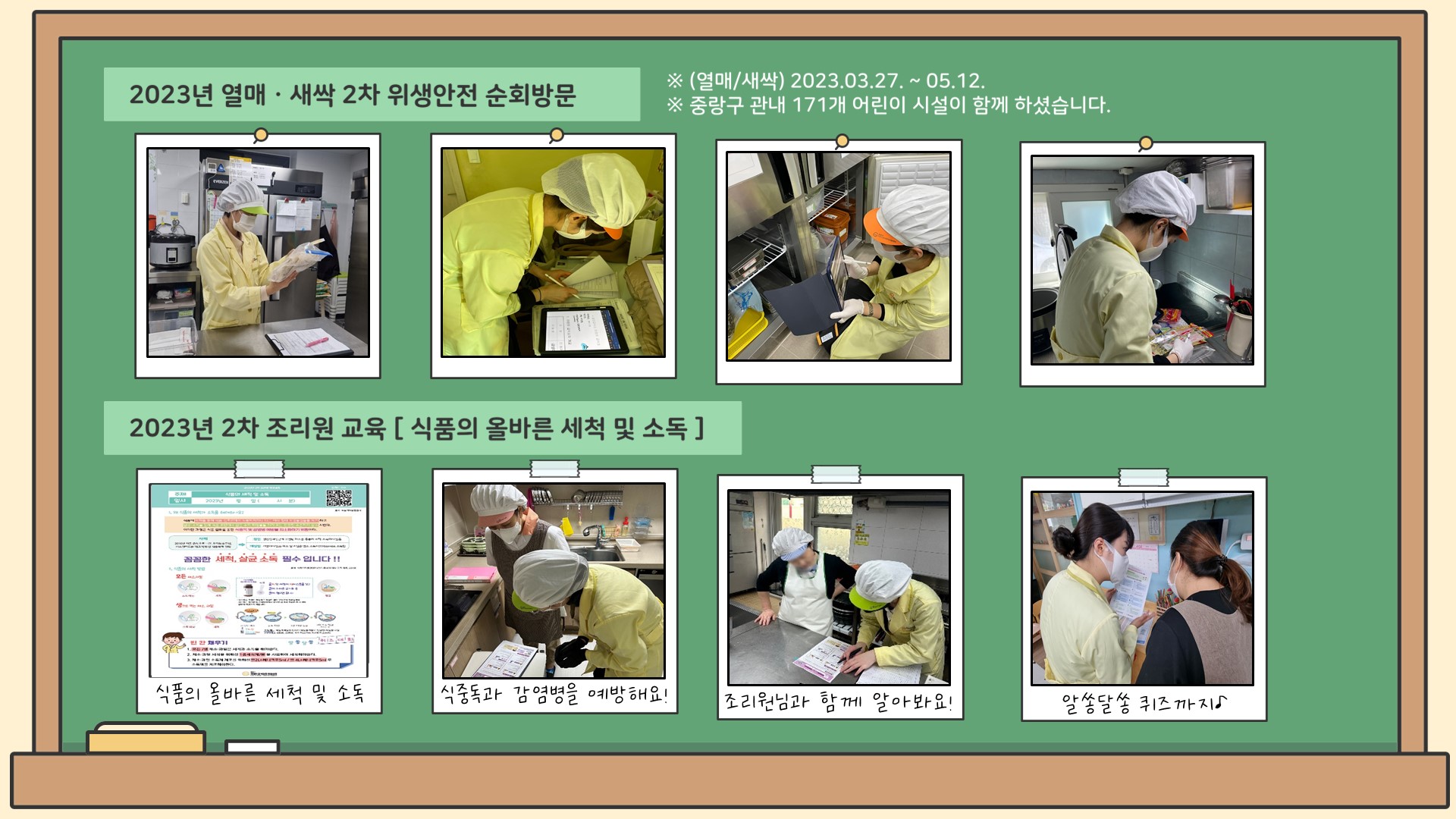 2023년 열매2차, 새싹 2차 위생 순회방문지도