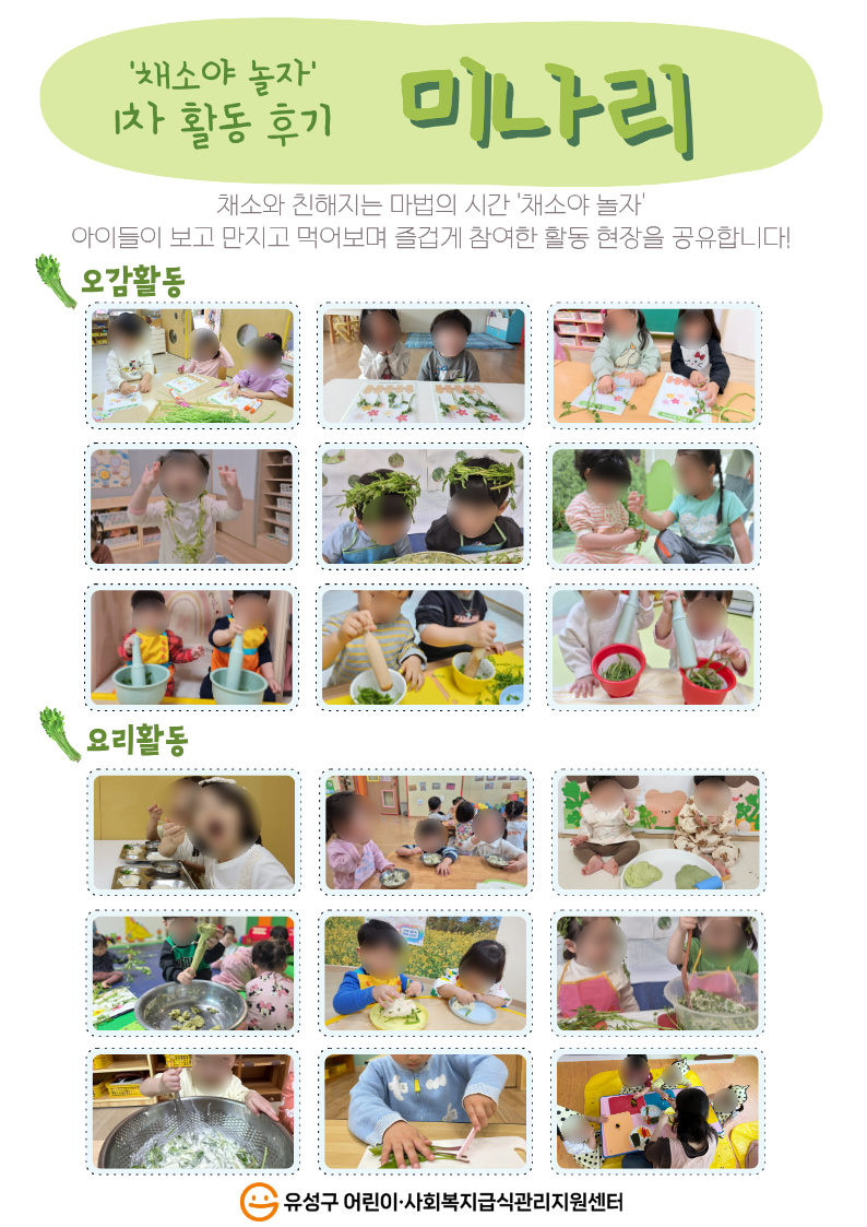 2026년 채소야 놀자 1차 미나리 활동후기 공유