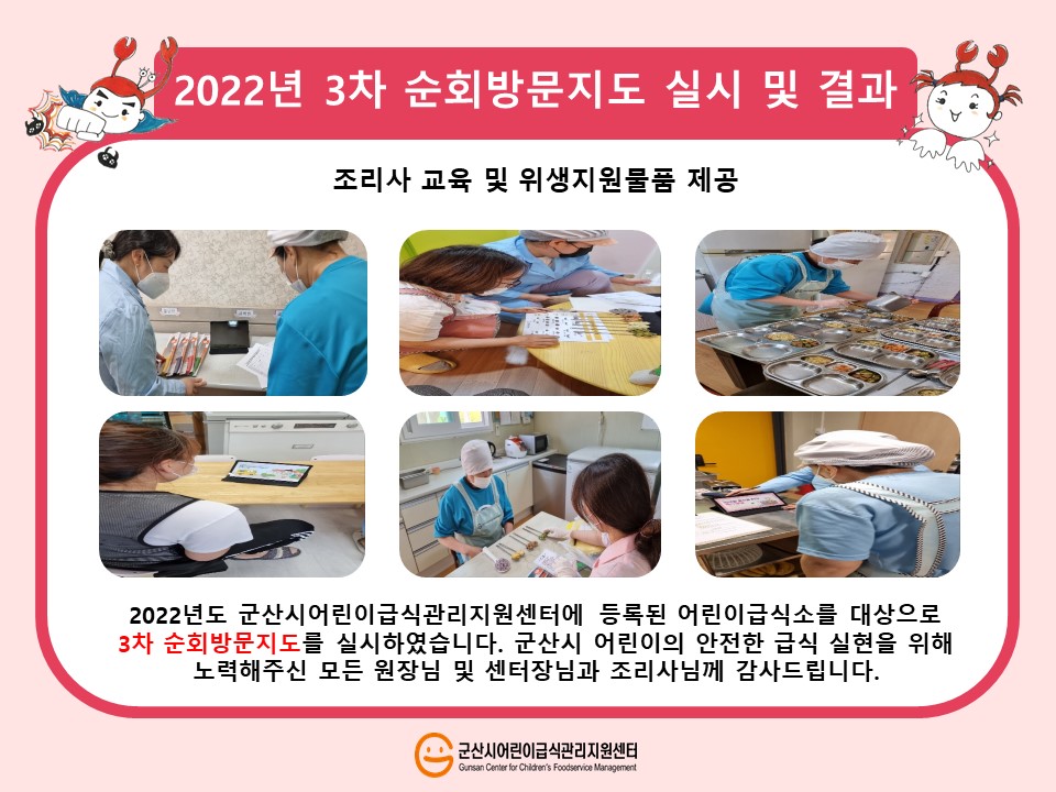 2022년 3차 순회방문지도 실시 및 결과(어린이급식소)