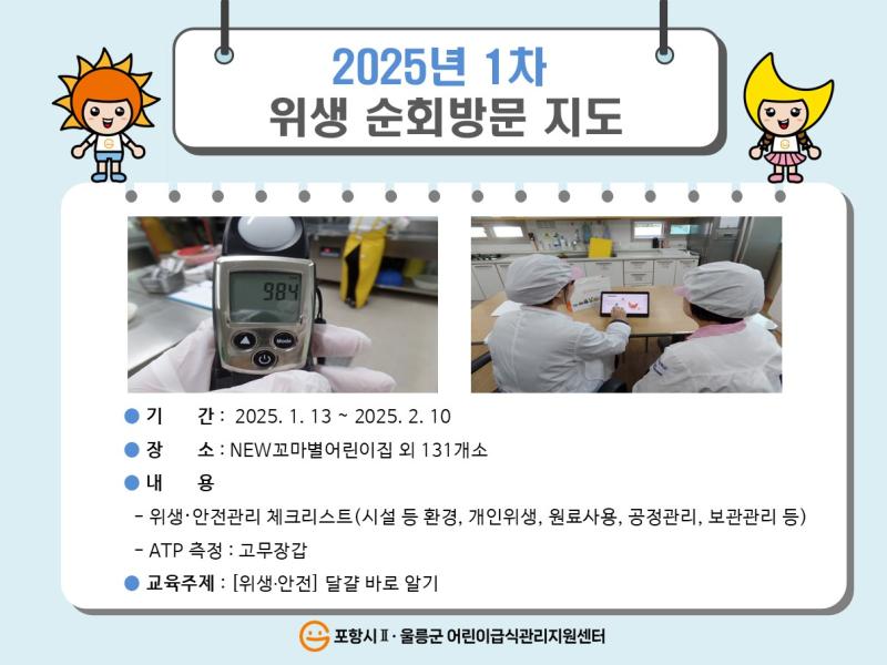 2025년 1차 위생 순회방문지도