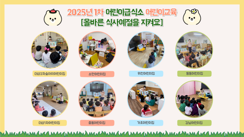 2025년 어린이급식소 1회차 어린이 방문교육