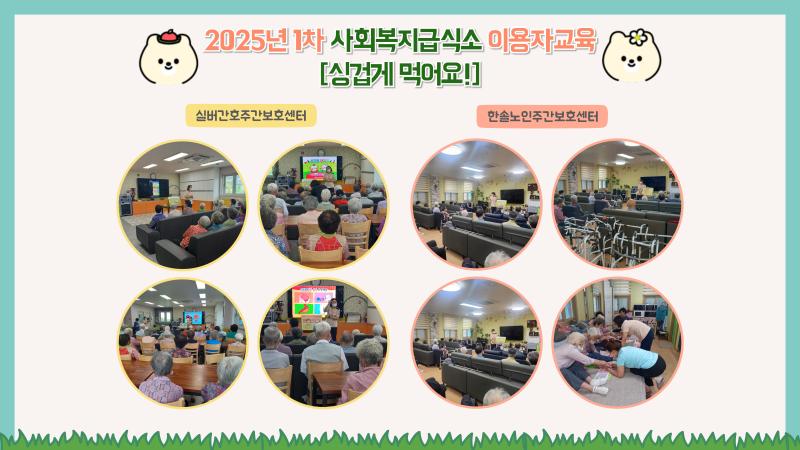 2025년 사회복지시설 1회차 이용자 방문교육