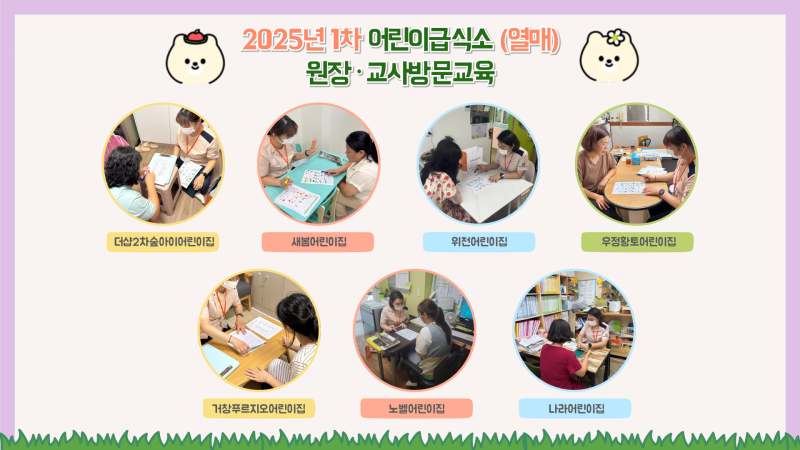 2025년 어린이급식소 1회차 원장·교사 방문교육