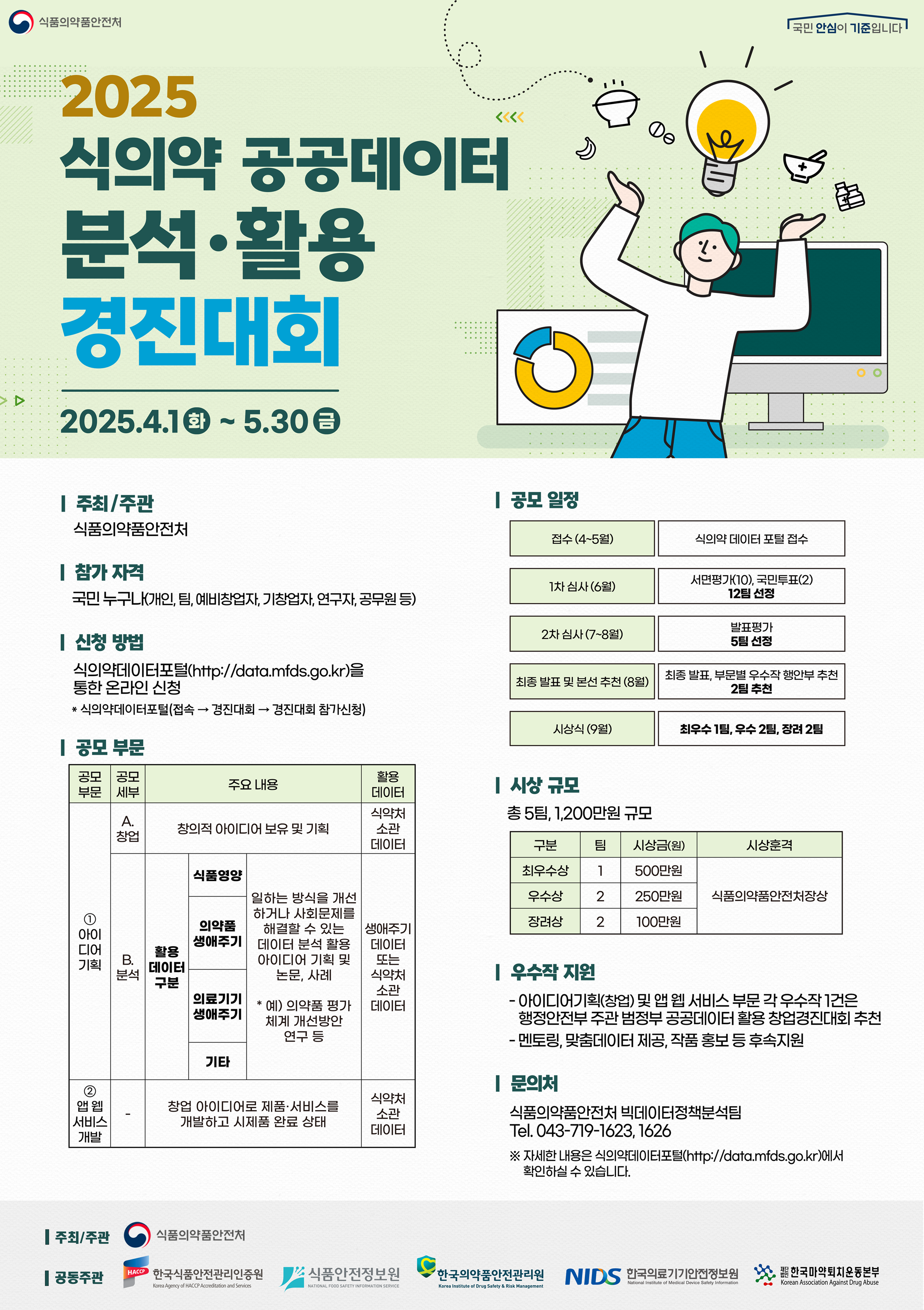 2025 식의약 공공데이터 분석 · 활용 경진대회 개최 안내