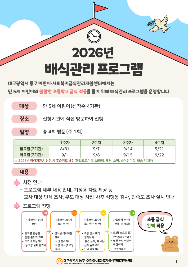 2026년 배식관리프로그램