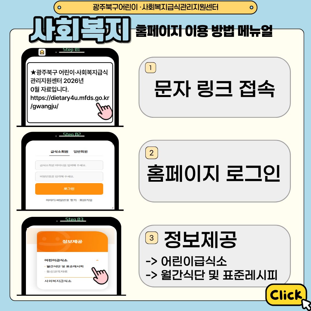 사회복지 홈페이지 이용 방법 메뉴얼