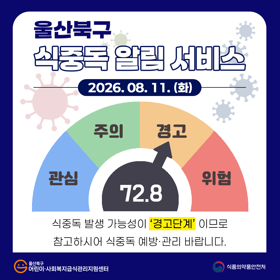 식중독 알림 서비스